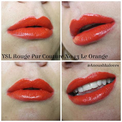 yves saint laurent rouge pur couture n 13 le orange|More.